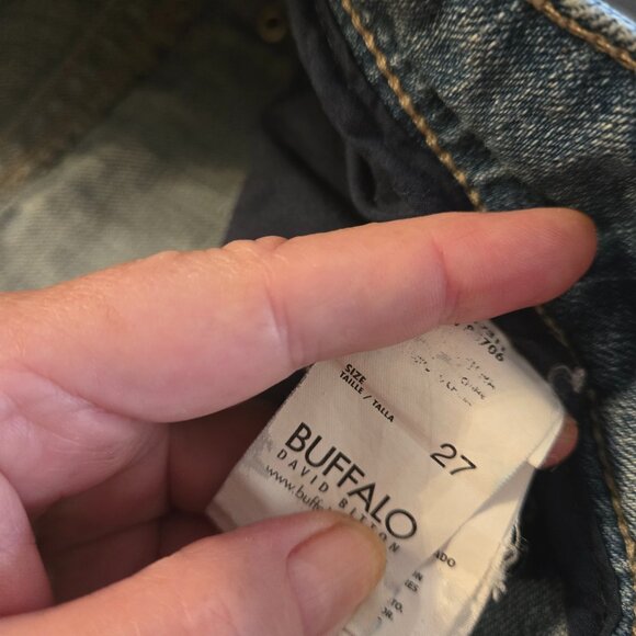 Y2K Low Waist Blue boot cut Jeans size 7 - 27 - Picture 5 of 9